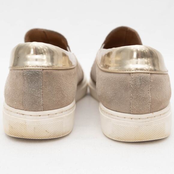 Maiden Lane Tan Suede Slip-On Sneakers Size 38 US 7.5 - Picture 4 of 11